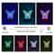 butterfly night light, USB bedside lamp, LED butterfly decor, romantic bedroom light, butterfly gift for her