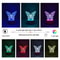 butterfly night light, USB bedside lamp, LED butterfly decor, romantic bedroom light, butterfly gift for her