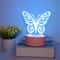 butterfly night light, USB bedside lamp, LED butterfly decor, romantic bedroom light, butterfly gift for her