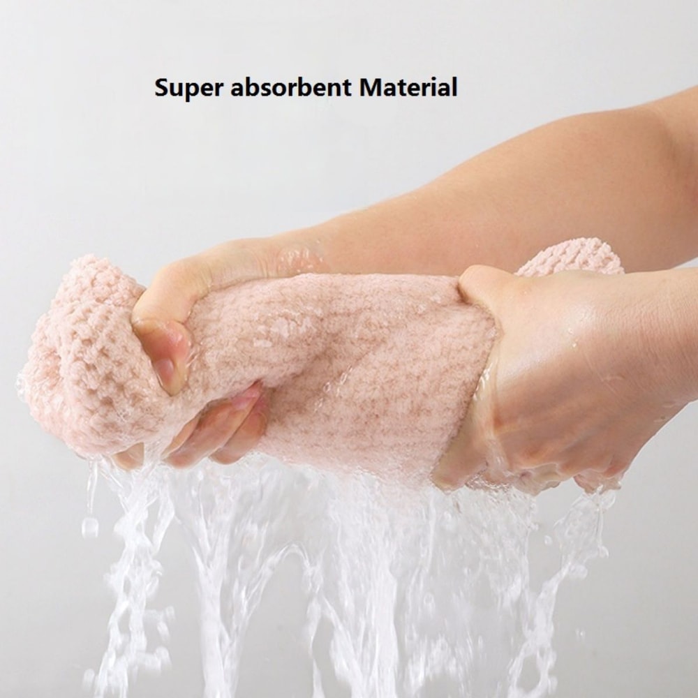 QuickDry Microfiber Hair Towel Wrap For Women Soft Absorbent Hair Drying Turban 1