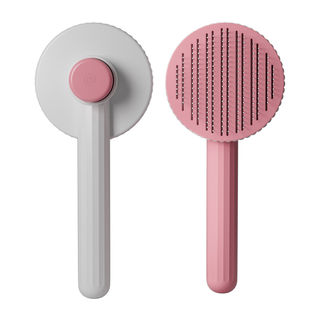Gentle Self Cleaning Cat Grooming Brush For Shedding Hair And Undercoat Care 5