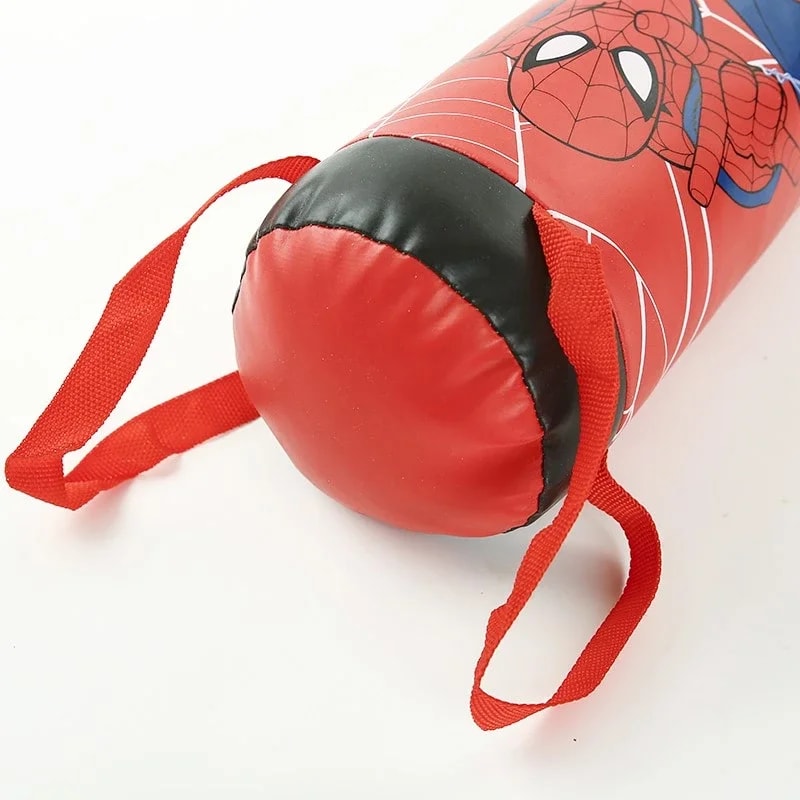 Marvel Spider Hero Punching Bag Set for Kids with Boxing Gloves