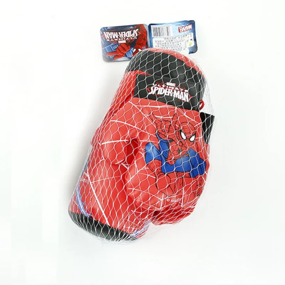 Marvel Spider Hero Punching Bag Set for Kids with Boxing Gloves