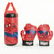Marvel Spider Hero Punching Bag Set for Kids with Boxing Gloves