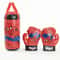 Marvel Spider Hero Punching Bag Set for Kids with Boxing Gloves
