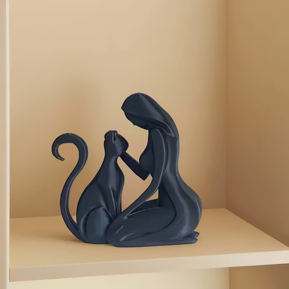 Whimsical Kitten Decor Figurine for Cozy Shelves & Heartfelt Gift Giving