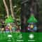 Solar Mushroom Hummingbird Feeder Wind Chime For Outdoor Garden Decor 4