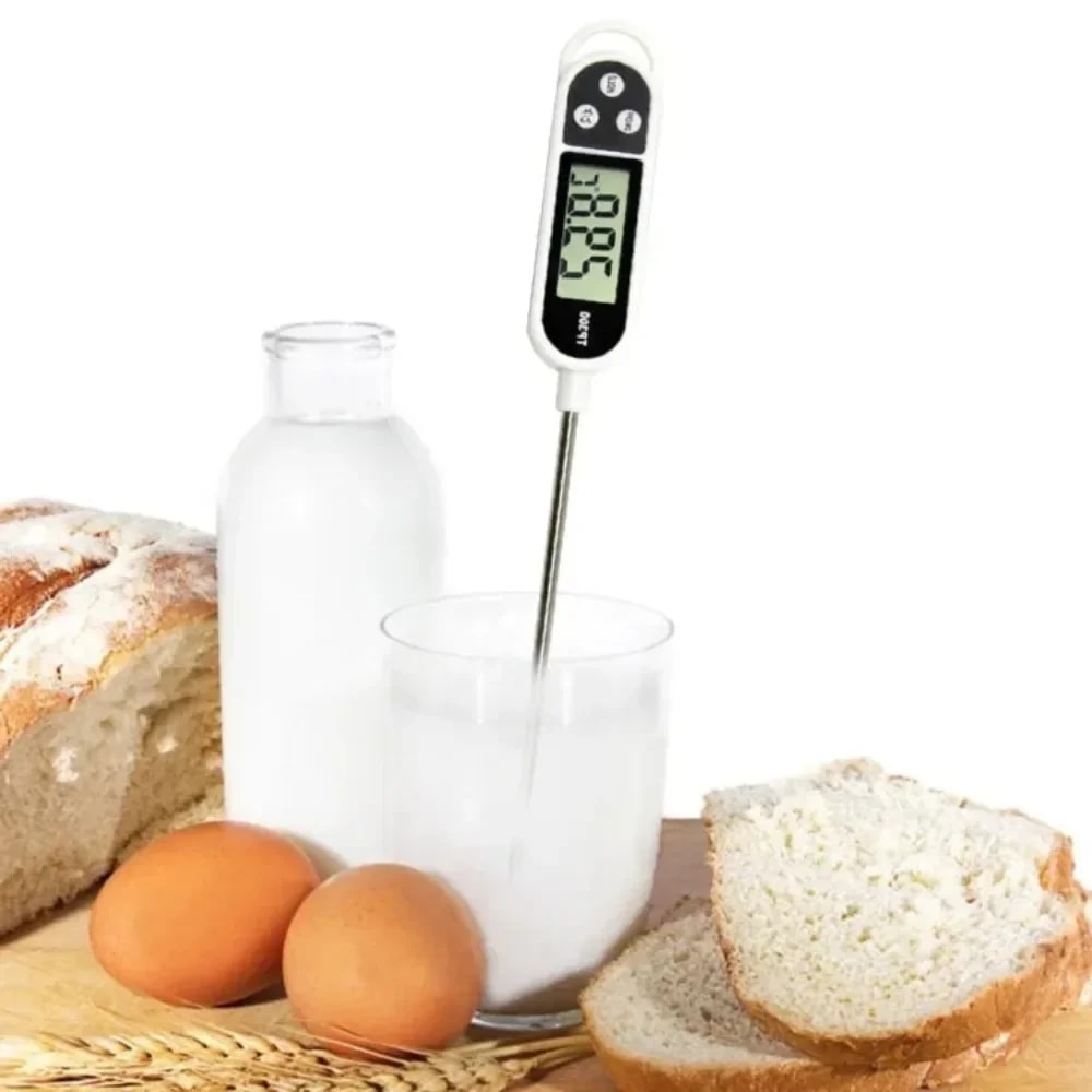 Instant Read Digital Meat Thermometer for BBQ, Frying, Baking & Kitchen Cooking