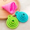 Collapsible Silicone Funnel Set for Kitchen Bottles and Liquid Transfer