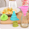 Collapsible Silicone Funnel Set for Kitchen Bottles and Liquid Transfer