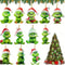 Grinch Inspired Christmas Tree Ornament Hanging Decor for Holiday Parties & Gifts