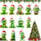 Grinch Inspired Christmas Tree Ornament Hanging Decor for Holiday Parties & Gifts