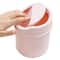 Minimalist Desktop Trash Can with Lid for Office, Vanity & Bedroom Organization