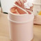 Minimalist Desktop Trash Can with Lid for Office, Vanity & Bedroom Organization