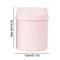 Minimalist Desktop Trash Can with Lid for Office, Vanity & Bedroom Organization
