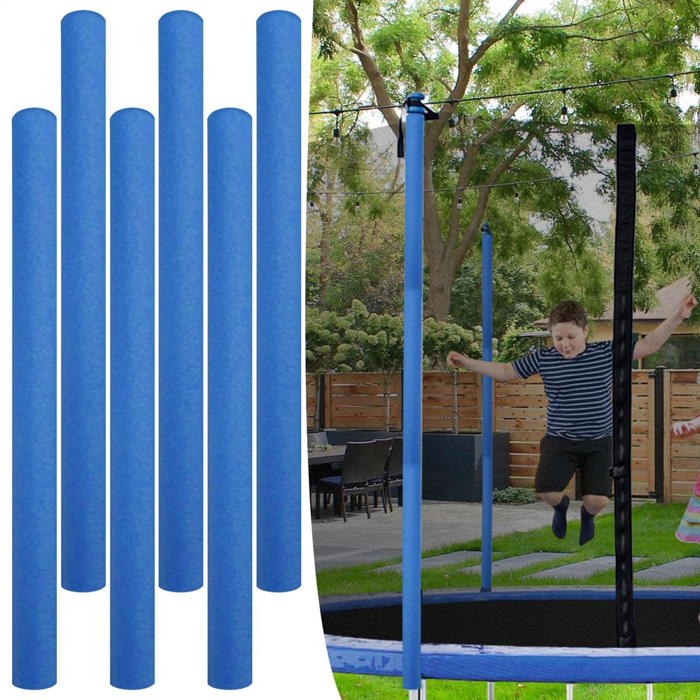 Heavy Duty Trampoline Pole Cover Set With Secure Fit Trampoline Padding For Indoor Outdoor Safety 1