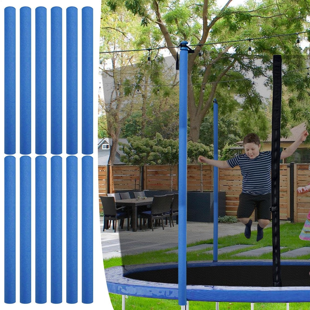 Heavy Duty Trampoline Pole Cover Set With Secure Fit Trampoline Padding For Indoor Outdoor Safety 2