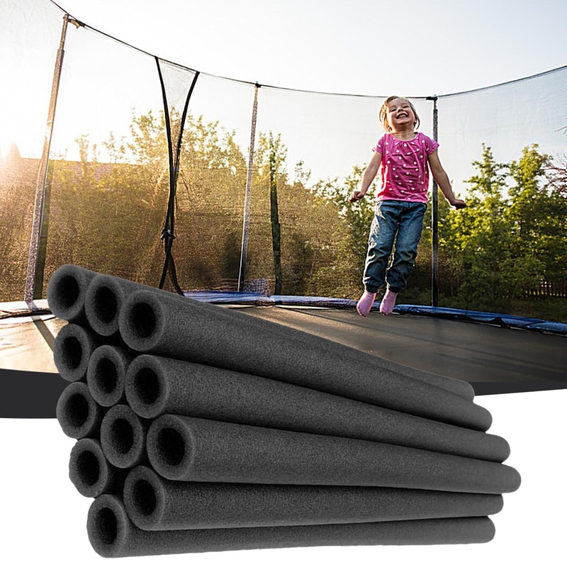 Heavy Duty Trampoline Pole Cover Set With Secure Fit Trampoline Padding For Indoor Outdoor Safety 4