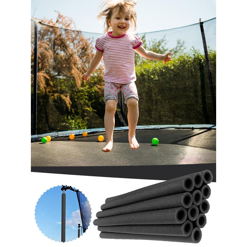 Heavy Duty Trampoline Pole Cover Set With Secure Fit Trampoline Padding For Indoor Outdoor Safety 5