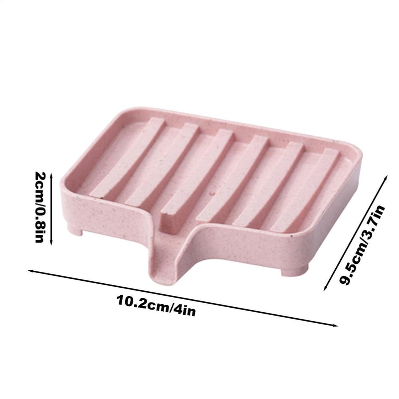 QuickDrain Wall Mount Soap Dish with Self Draining Tray for Bathroom & Kitchen