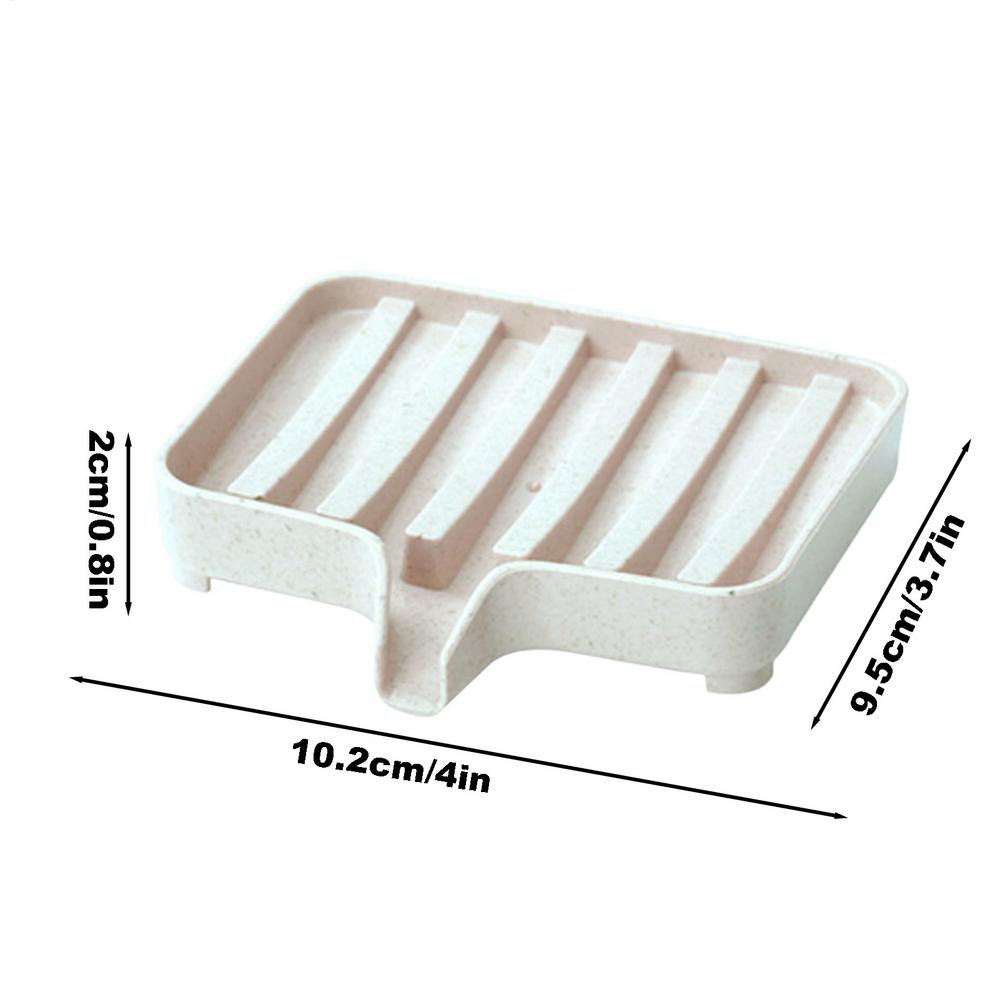 QuickDrain Wall Mount Soap Dish with Self Draining Tray for Bathroom & Kitchen