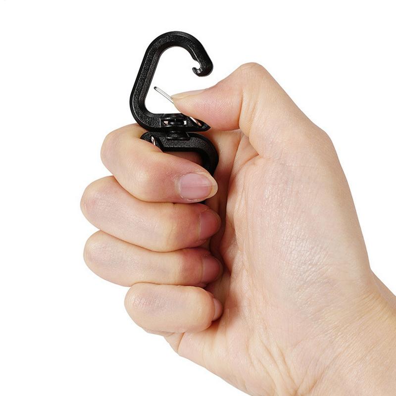 Swivel Camping Carabiner Clip Double S Hook for Backpacks & Outdoor Gear