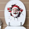 Funny Christmas Snowman Toilet Sticker Set For Festive Bathroom Decor 0