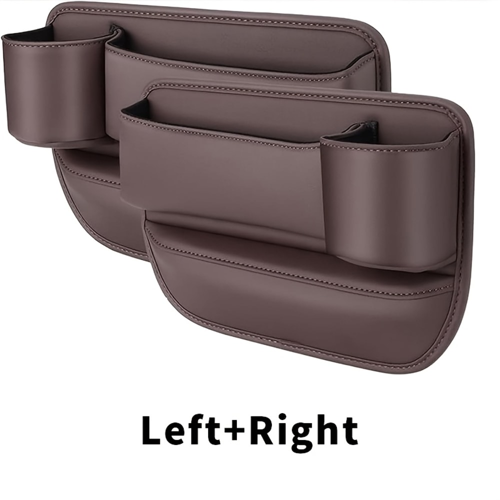 DriveEase Car Seat Gap Organizer and Cushion Set for Leak Free Storage and Safer Driving