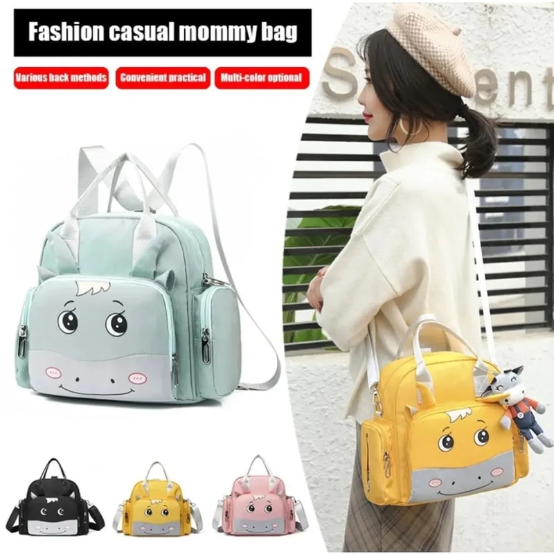 LuxeCare Diaper Bag Tote Waterproof Multi Pocket Baby Travel Bag 0