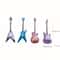 Mini Electric Guitar Dollhouse Decor Set For Music Lovers Collectors 1