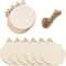 Wooden Craft Discs for DIY Ornaments & Rustic Decor Set
