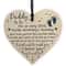Daddy To Be Wooden Heart Plaque Pregnancy Announcement Gift for New Dad