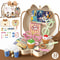 Kids Pretend Play Makeup & Doctor Kit Travel Bag Set for Girls and Toddlers