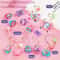 Princess DIY Jewelry Making Kit with Sticker Machine, Beads, Rings & Keychain Charms for Girls