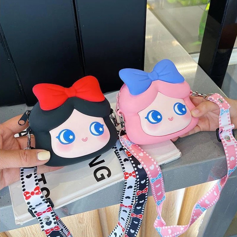 Kawaii Princess Silicone Crossbody Coin Purse For Girls And Women 2