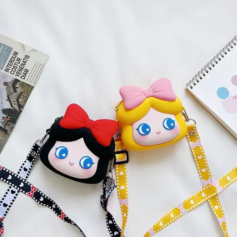 Kawaii Princess Silicone Crossbody Coin Purse For Girls And Women 3