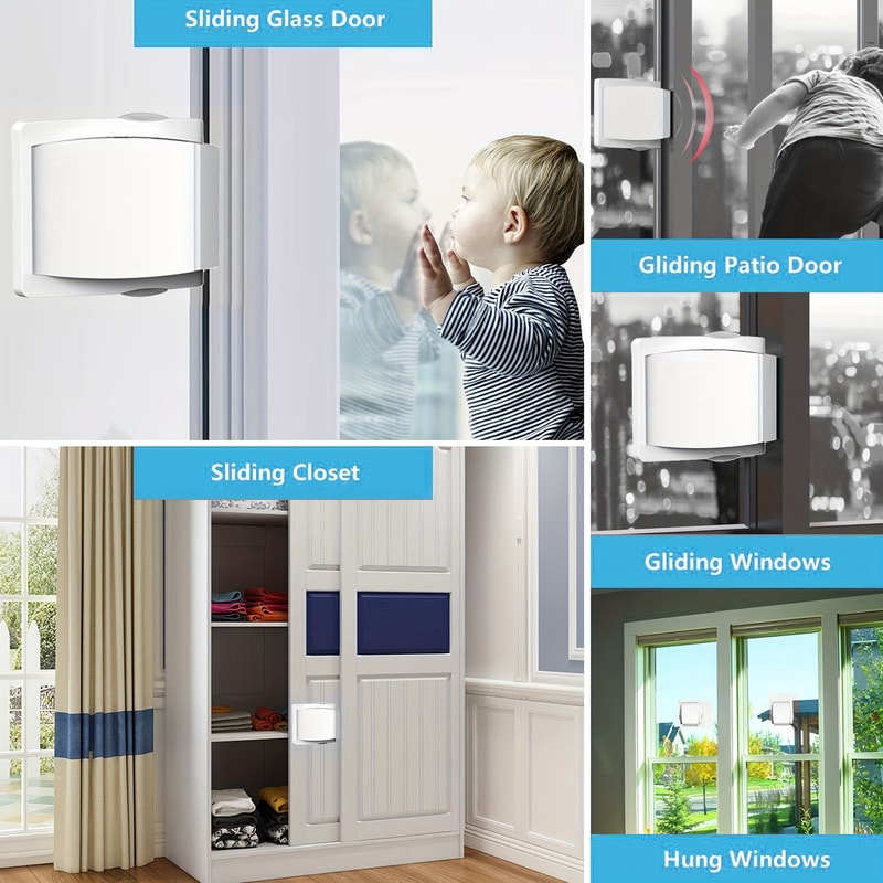SafeSlide Child Window Door Lock Child Proof Window Lock For Sliding Doors And Baby Safety 2
