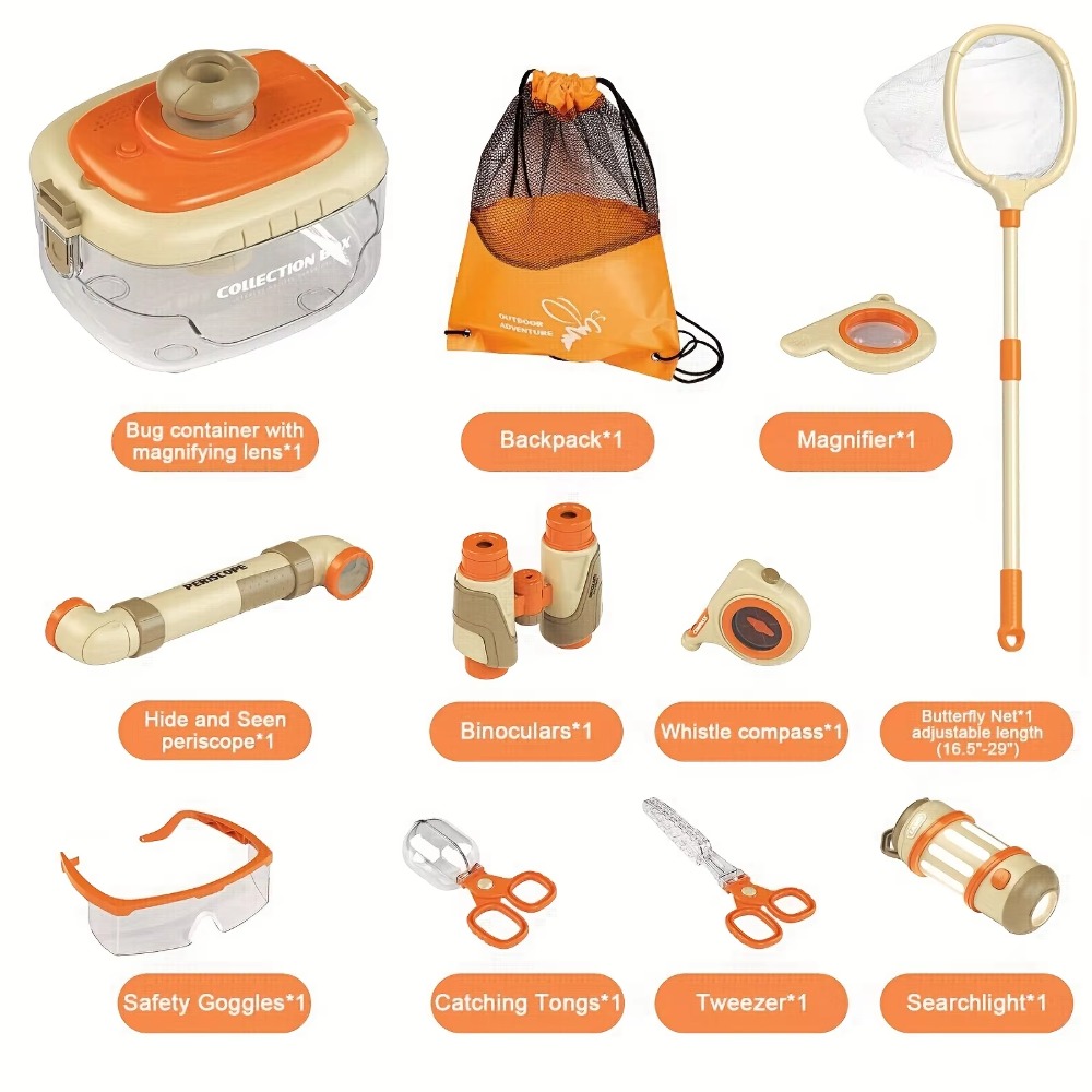 Adventure Scout Kids Explorer Kit with Binoculars & Bug Catcher for Outdoor Discovery