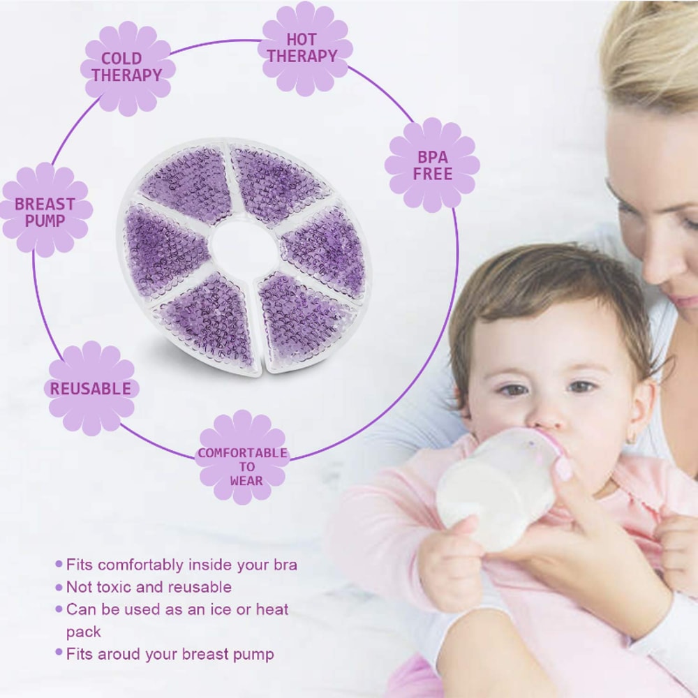 Soothing Breast Therapy Gel Pads For Breastfeeding And Postpartum Relief 1
