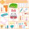 Bunny Doctor Kit for Toddlers Pretend Play Medical Kit with Dentist Set & Teeth Brushing Toys