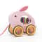 Wooden Animal Pull Along Toy For Toddlers Educational Walking Companion 6