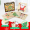 Montessori Christmas Wooden Puzzle Set for Toddlers and Kids