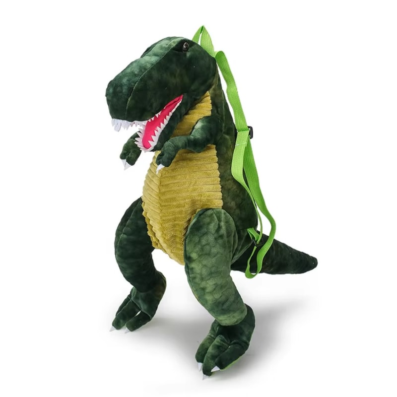 Kids Plush Dinosaur Backpack Toy with Adjustable Straps for Boys and Girls
