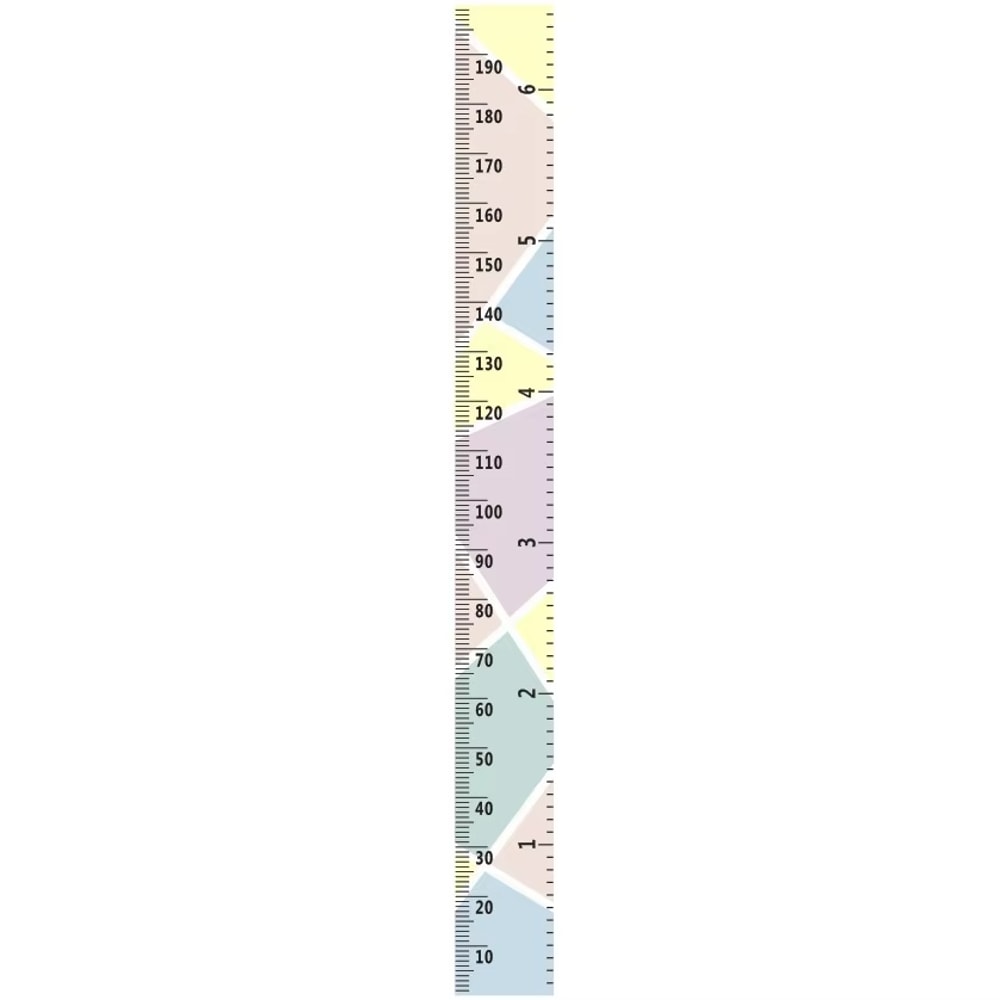 Kids Growth Chart Wall Ruler for Nursery and Bedroom Waterproof Height Measure Decor