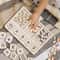Montessori Wooden Math Learning Board for Toddlers with Number Blocks and Counting Animals