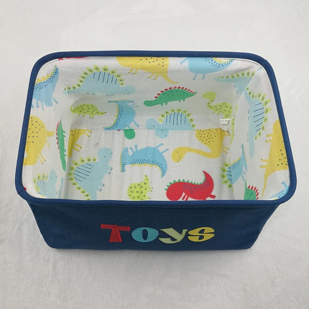 Foldable Storage Basket For Kids Toys Laundry Nursery Organization 4