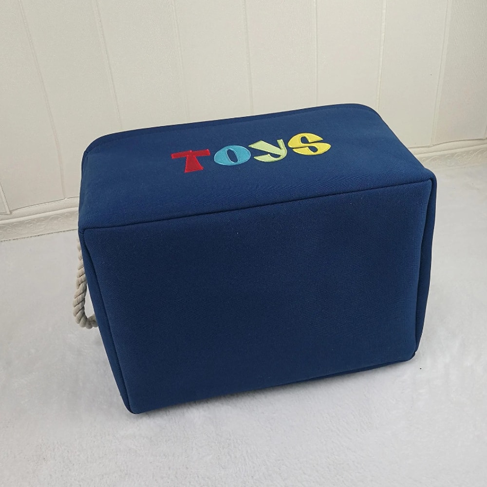 Foldable Storage Basket For Kids Toys Laundry Nursery Organization 5