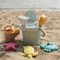 Ocean Adventure Beach Toys for Kids Sand Play Set with Bucket, Watering Can & Sea Creature Molds