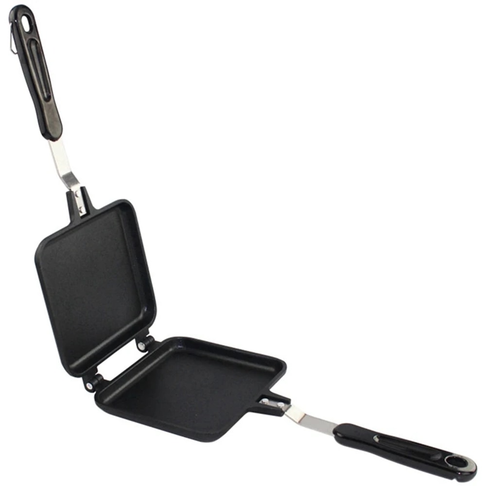 Double Sided Sandwich Maker Non Stick Breakfast Grill Pan For Toast Waffles Pancakes 3