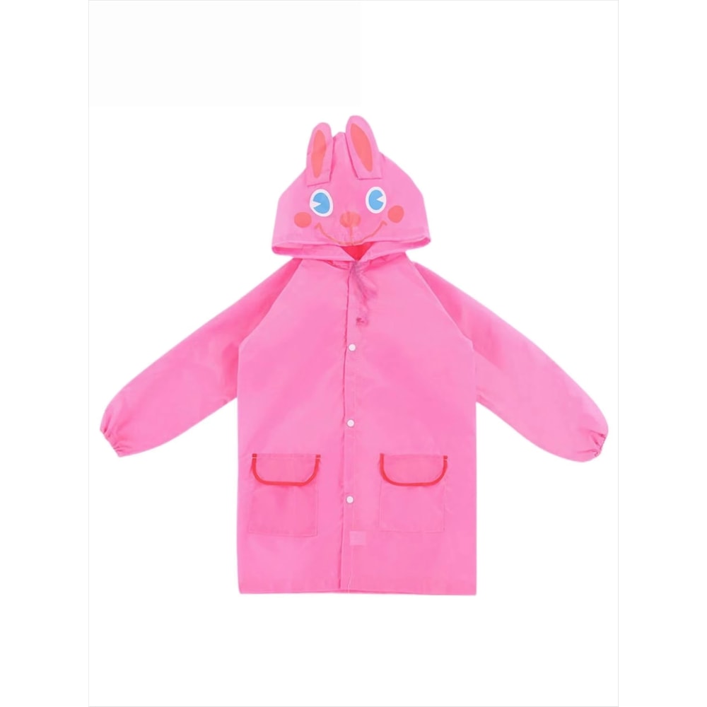 Cartoon Animal Kids Raincoat Waterproof Toddler Rain Poncho Jacket